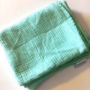 Lollypop Muslin Baby Blanket Mint Green Modern Lovey Soft Cotton Swaddling